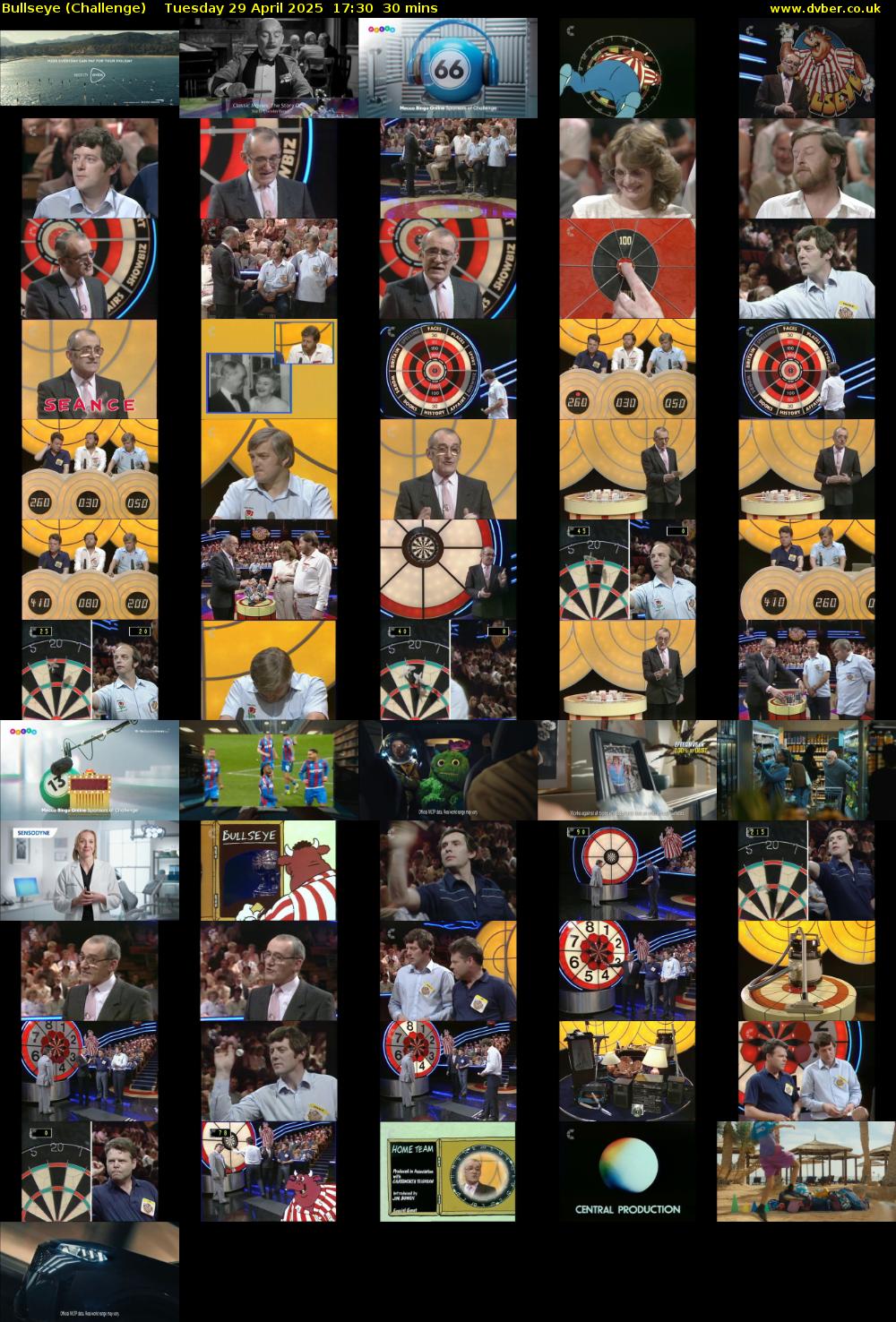 Bullseye (Challenge) Tuesday 29 April 2025 17:30 - 18:00