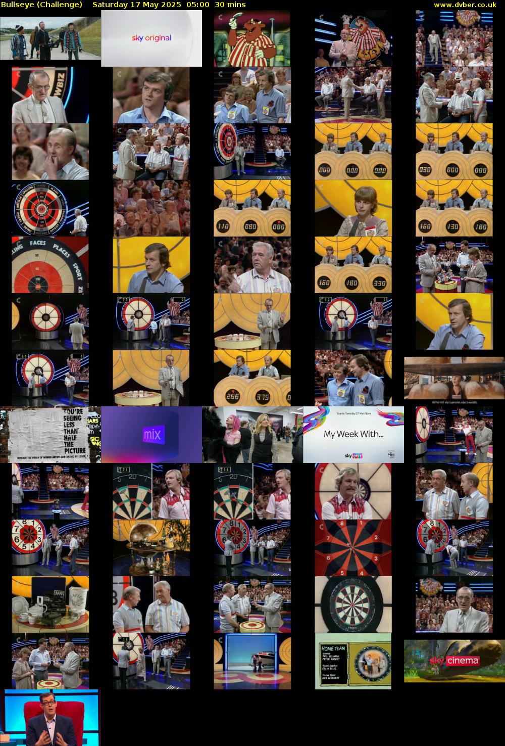 Bullseye (Challenge) Saturday 17 May 2025 05:00 - 05:30