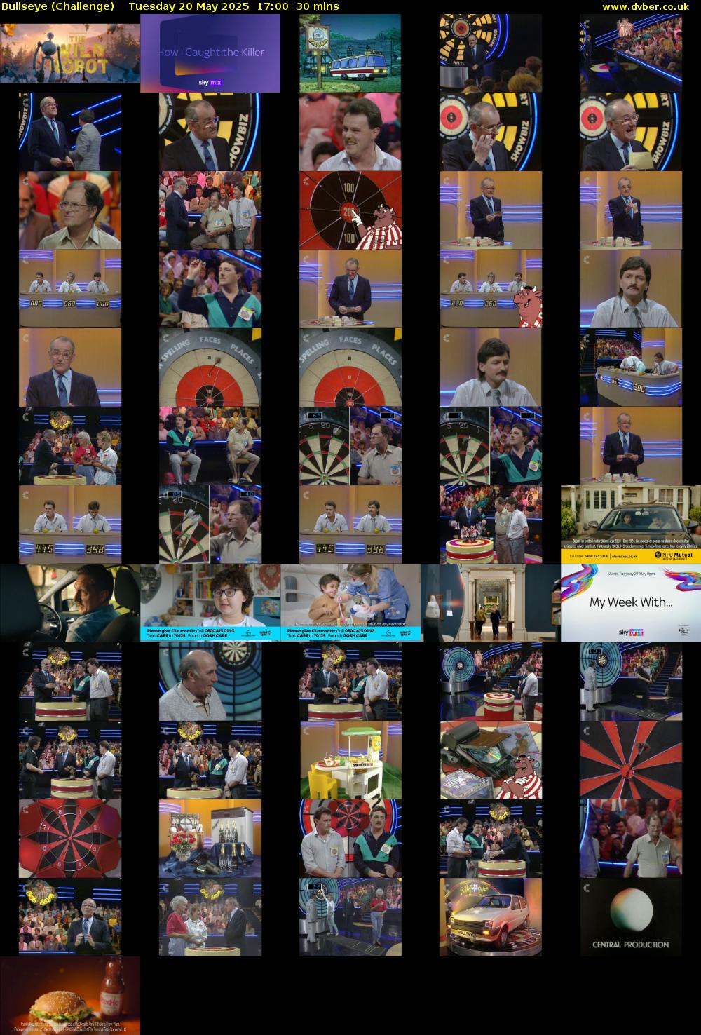 Bullseye (Challenge) Tuesday 20 May 2025 17:00 - 17:30
