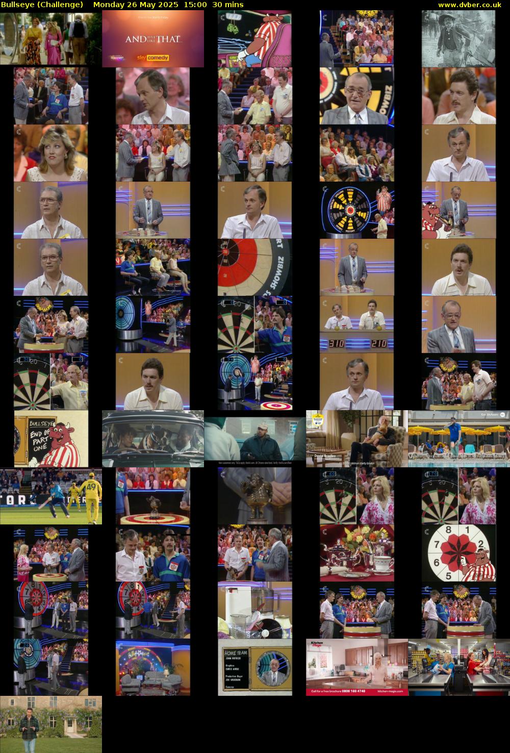 Bullseye (Challenge) Monday 26 May 2025 15:00 - 15:30