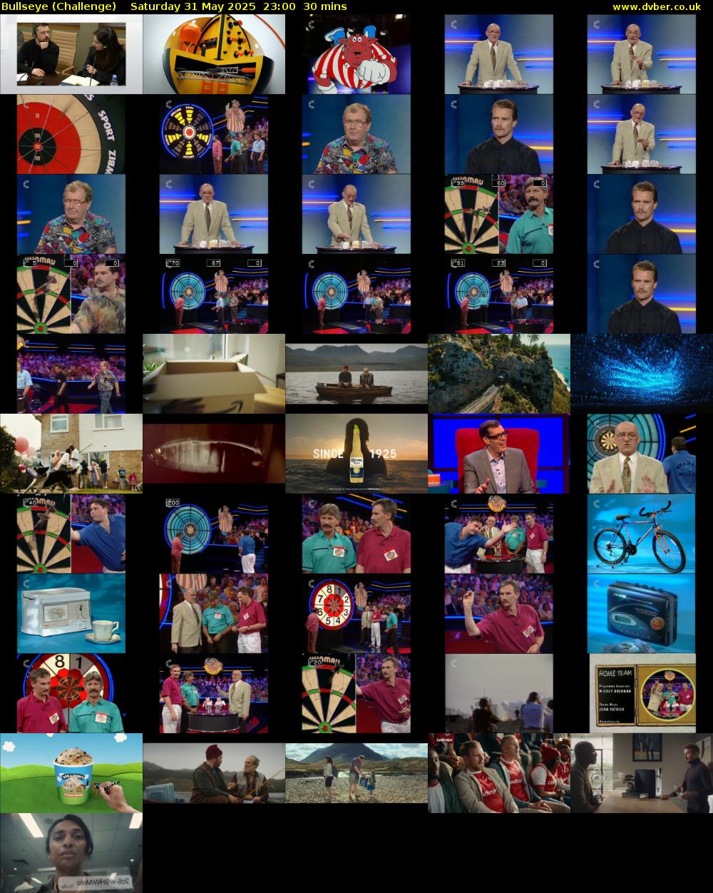 Bullseye (Challenge) Saturday 31 May 2025 23:00 - 23:30