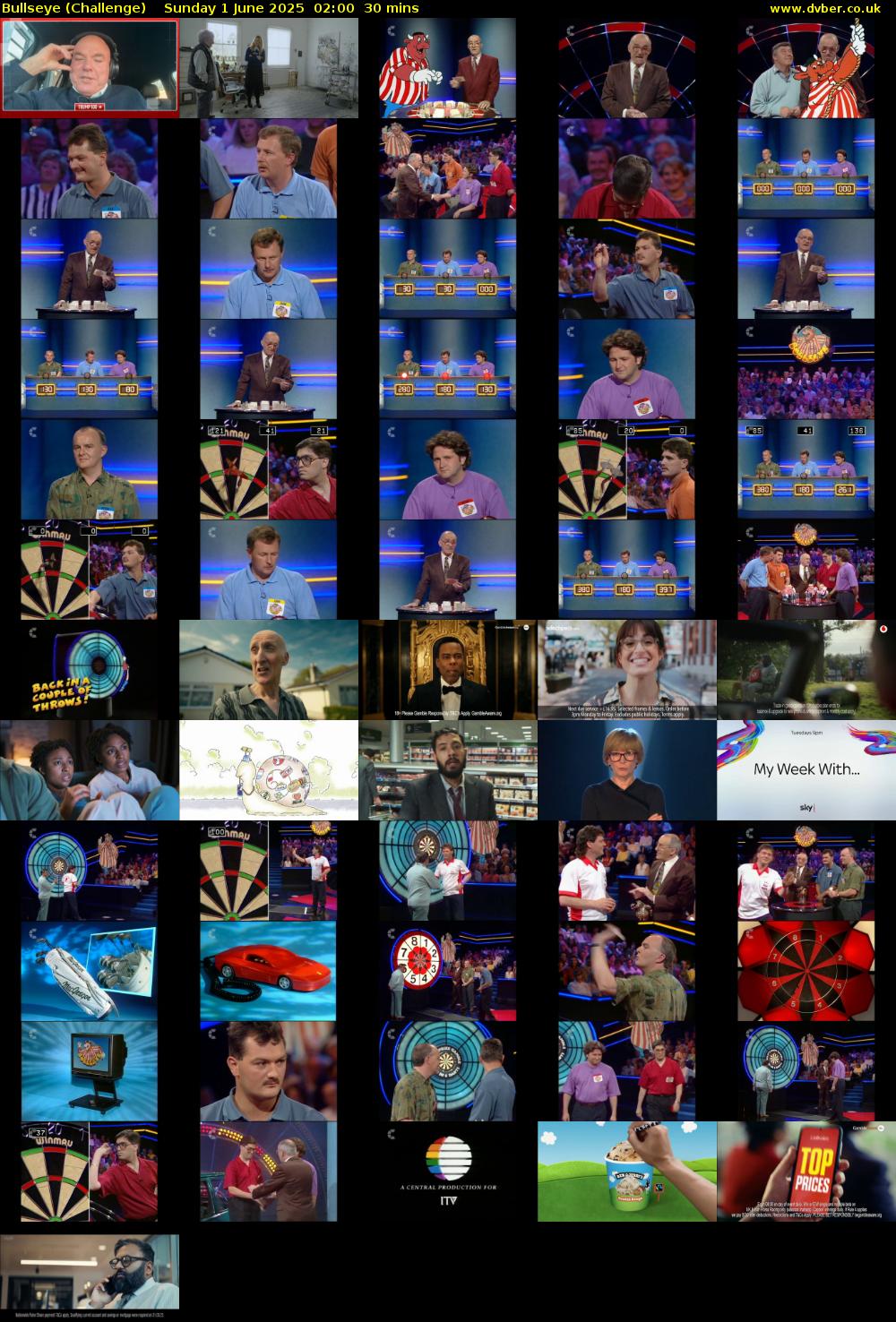 Bullseye (Challenge) Sunday 1 June 2025 02:00 - 02:30
