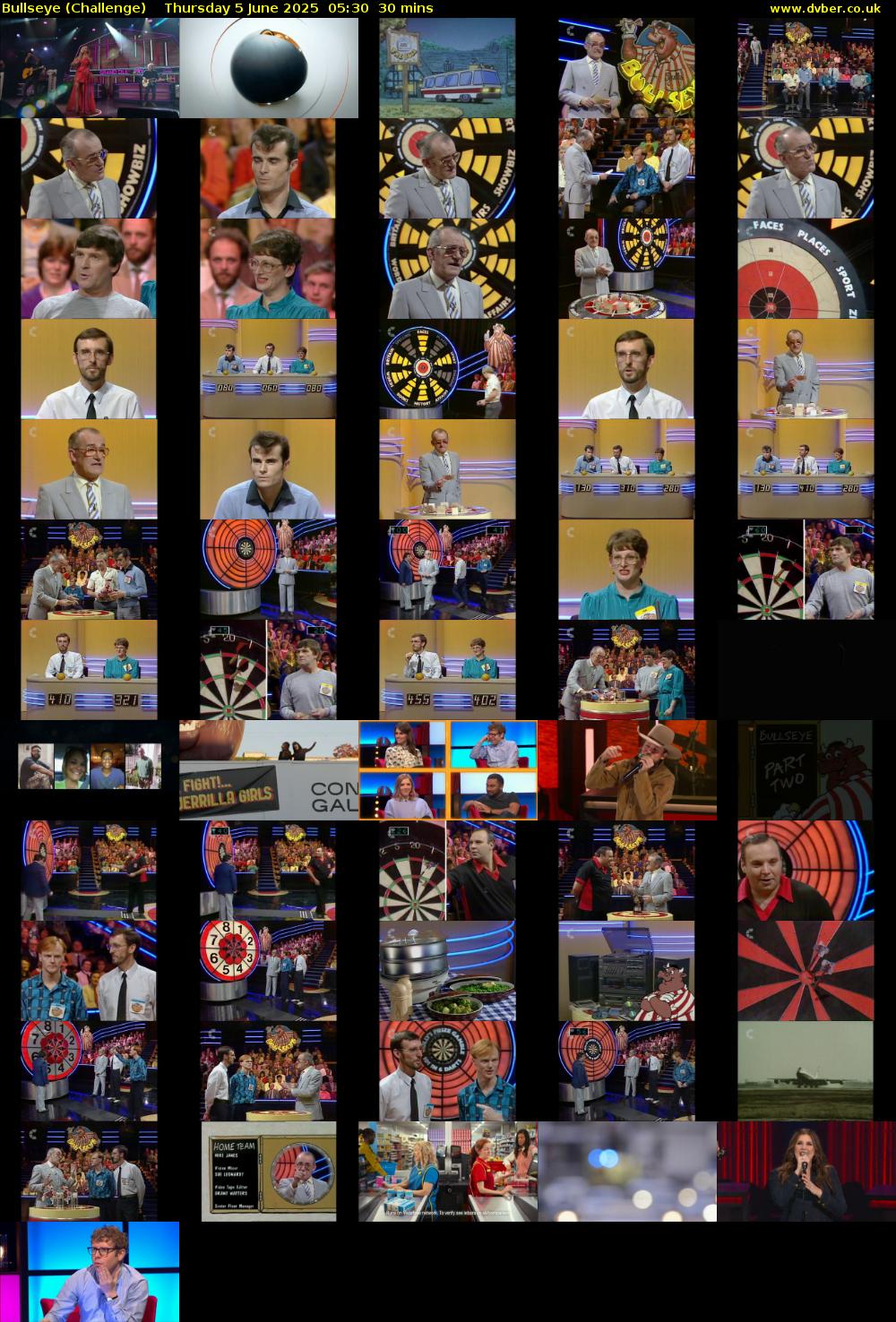 Bullseye (Challenge) Thursday 5 June 2025 05:30 - 06:00