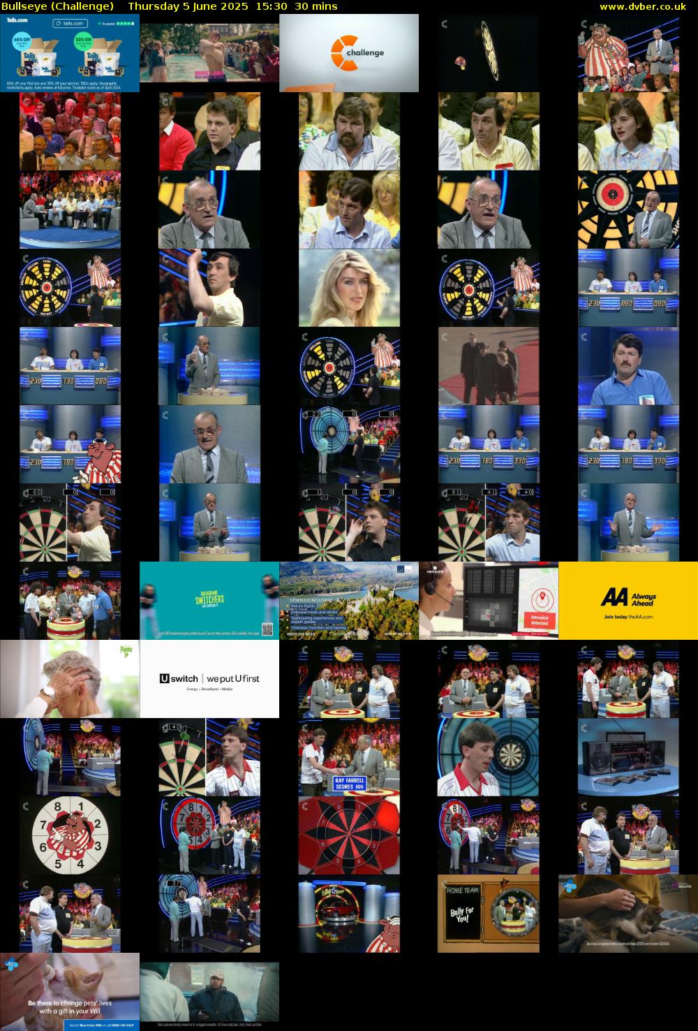 Bullseye (Challenge) Thursday 5 June 2025 15:30 - 16:00
