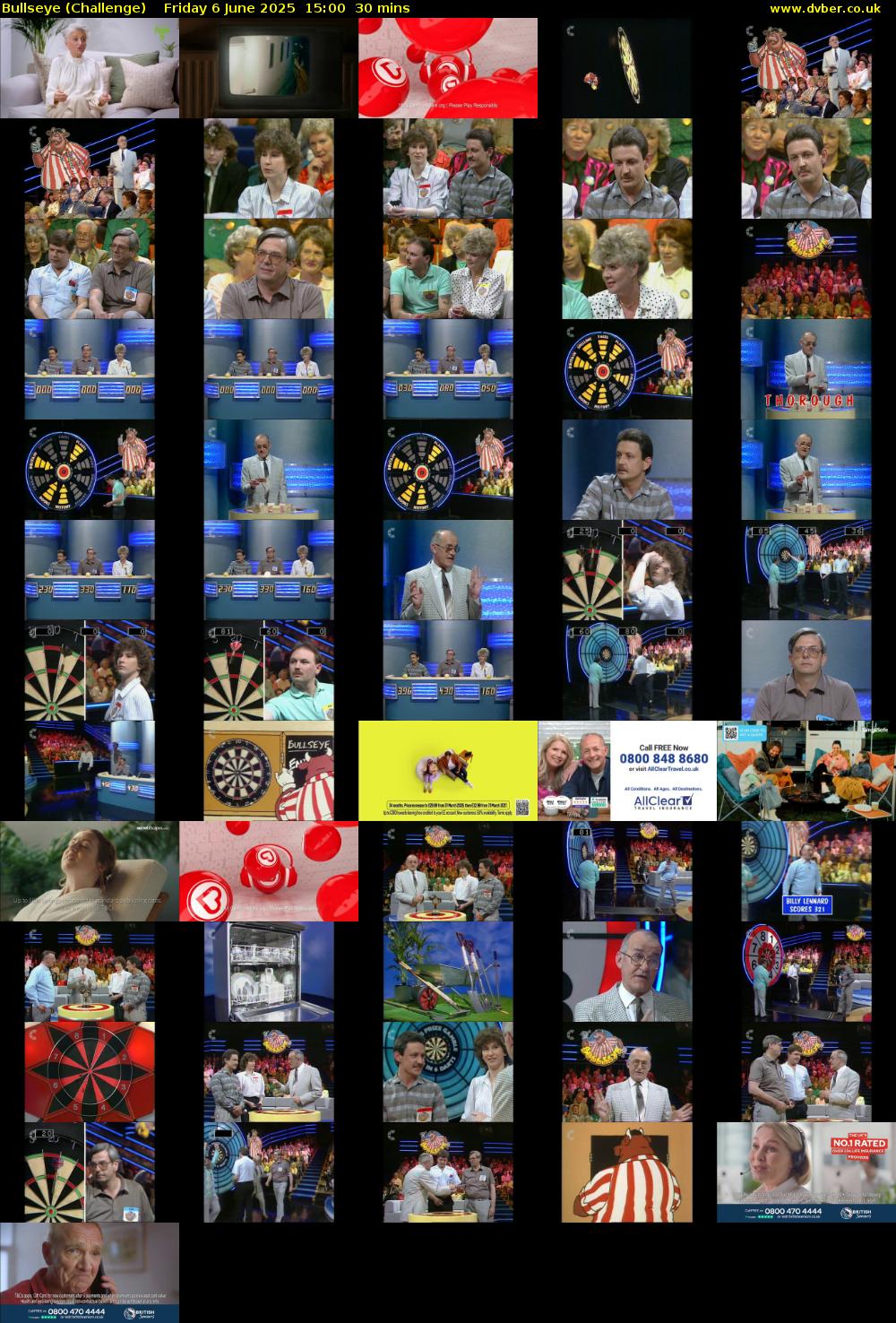Bullseye (Challenge) Friday 6 June 2025 15:00 - 15:30