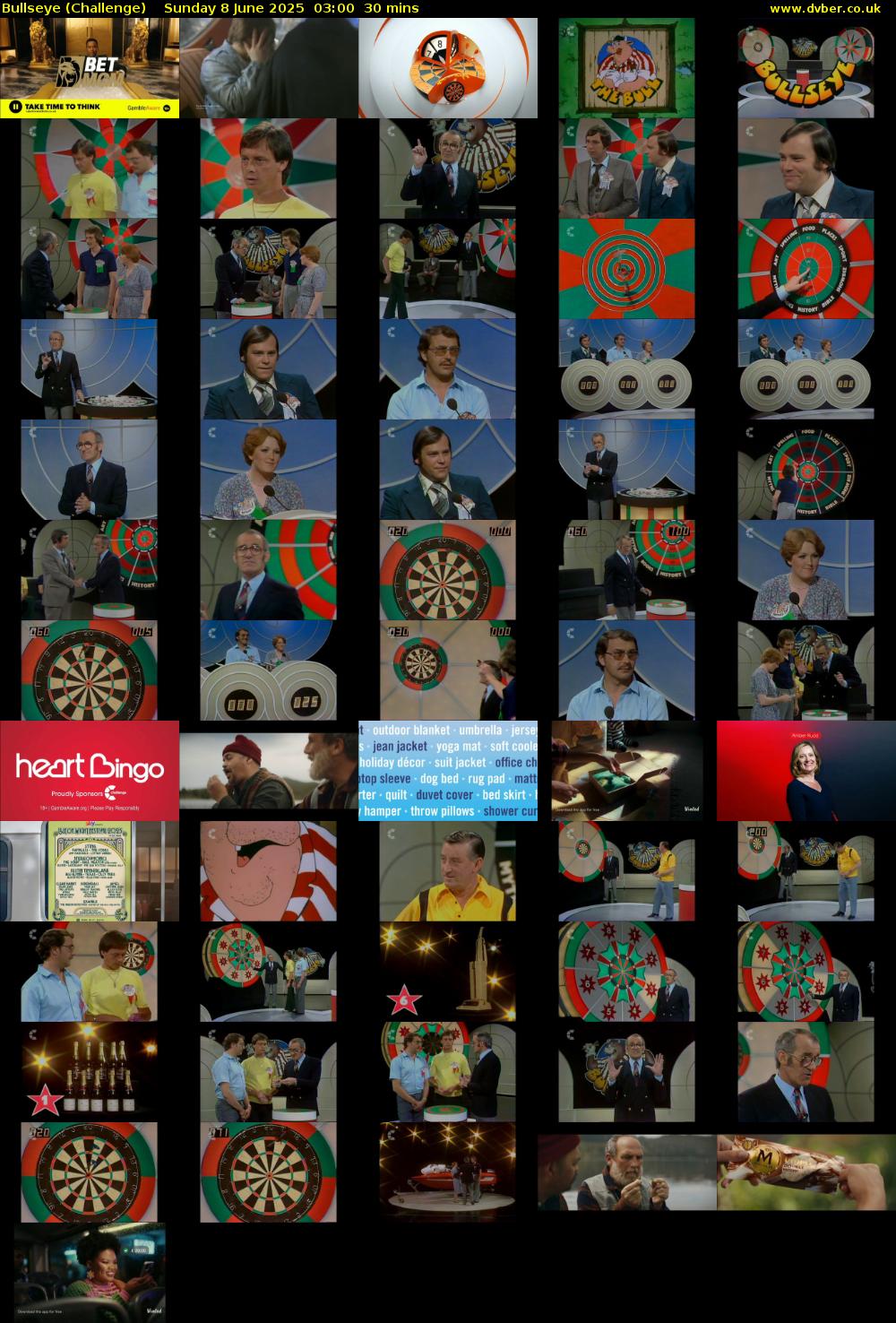 Bullseye (Challenge) Sunday 8 June 2025 03:00 - 03:30