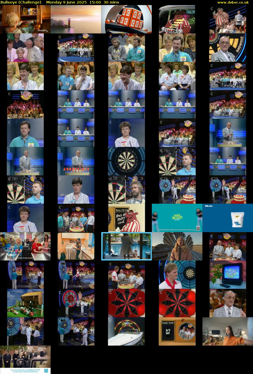Bullseye (Challenge) Monday 9 June 2025 15:00 - 15:30