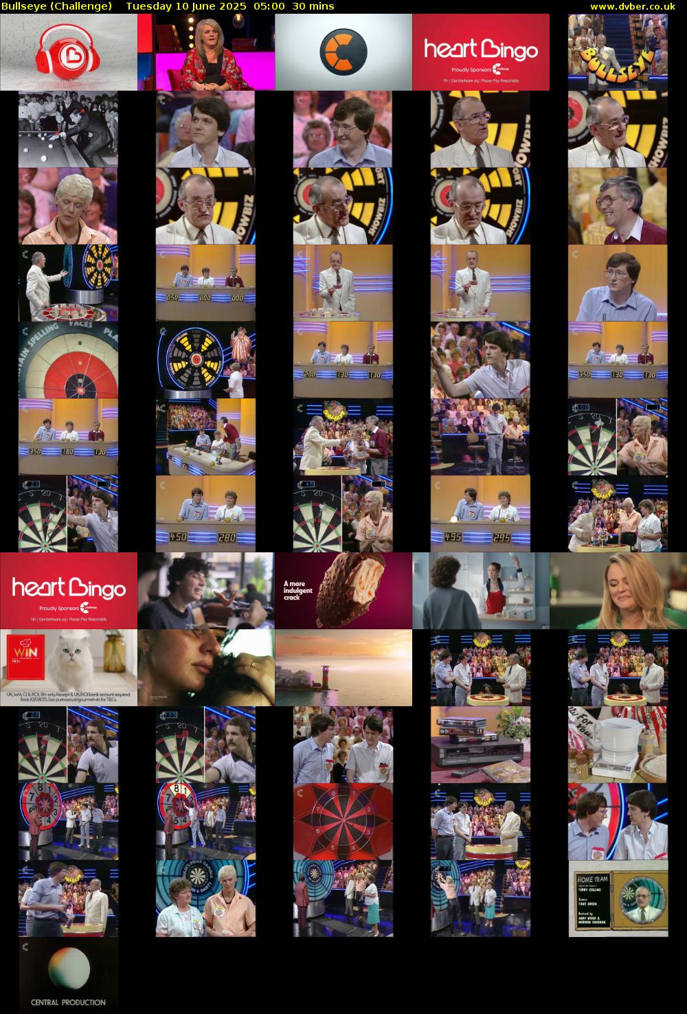 Bullseye (Challenge) Tuesday 10 June 2025 05:00 - 05:30