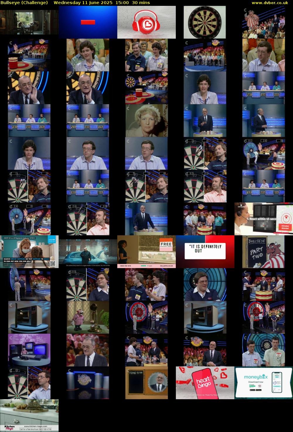 Bullseye (Challenge) Wednesday 11 June 2025 15:00 - 15:30