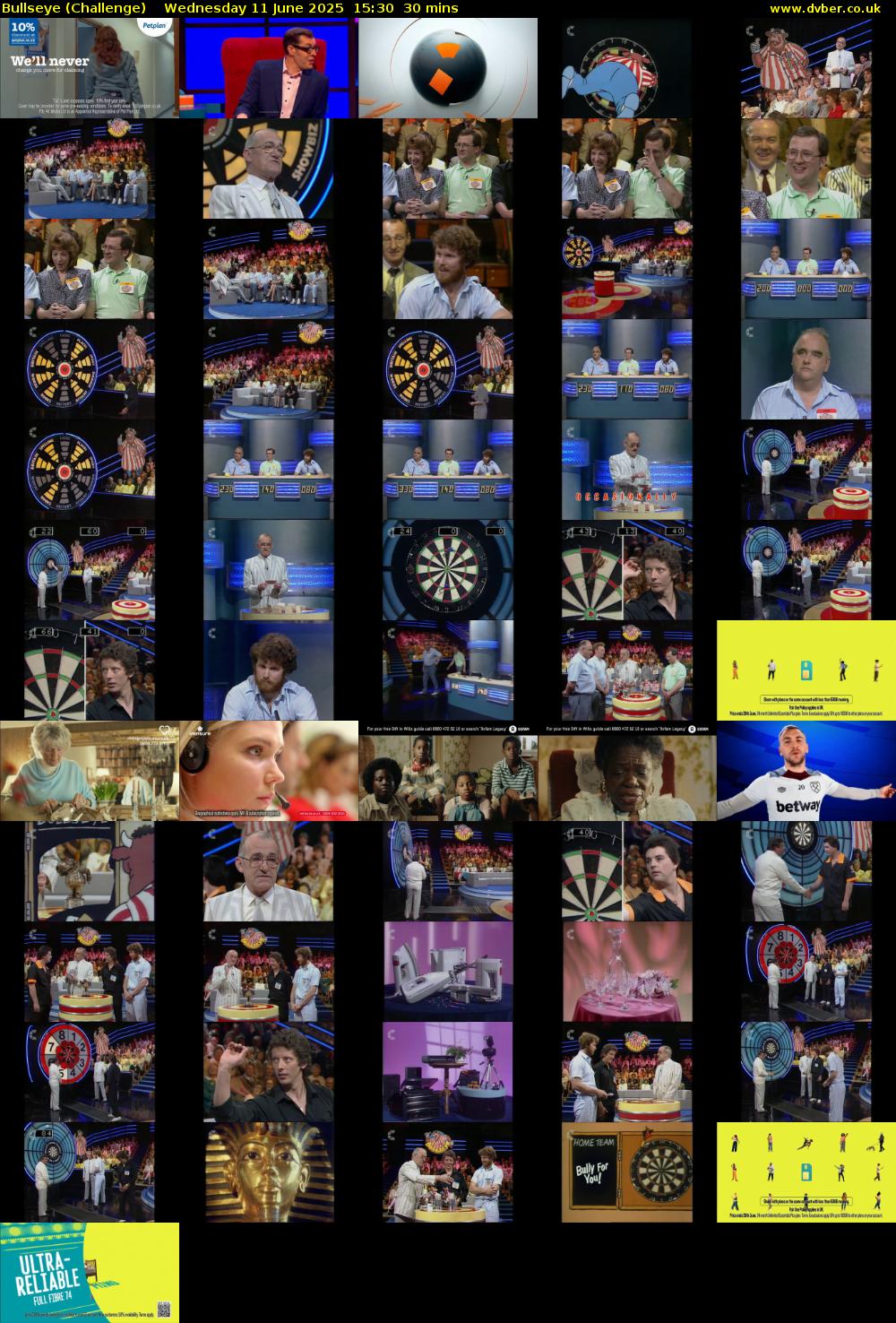 Bullseye (Challenge) Wednesday 11 June 2025 15:30 - 16:00