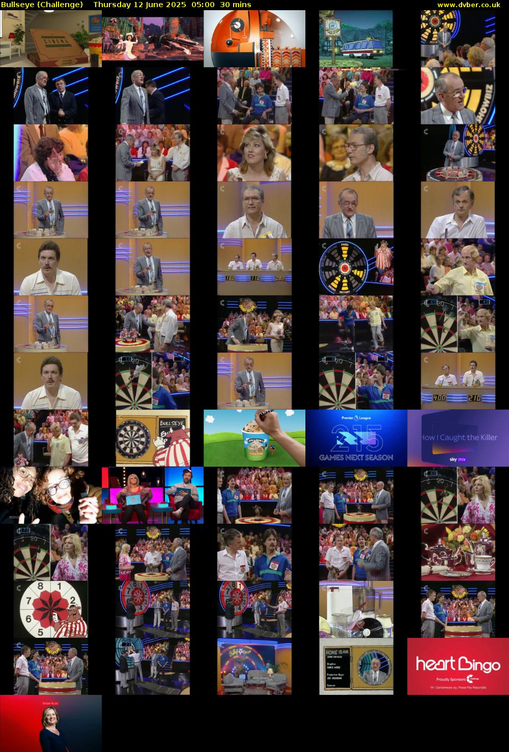 Bullseye (Challenge) Thursday 12 June 2025 05:00 - 05:30