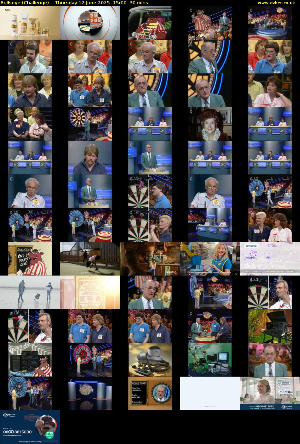 Bullseye (Challenge) Thursday 12 June 2025 15:00 - 15:30