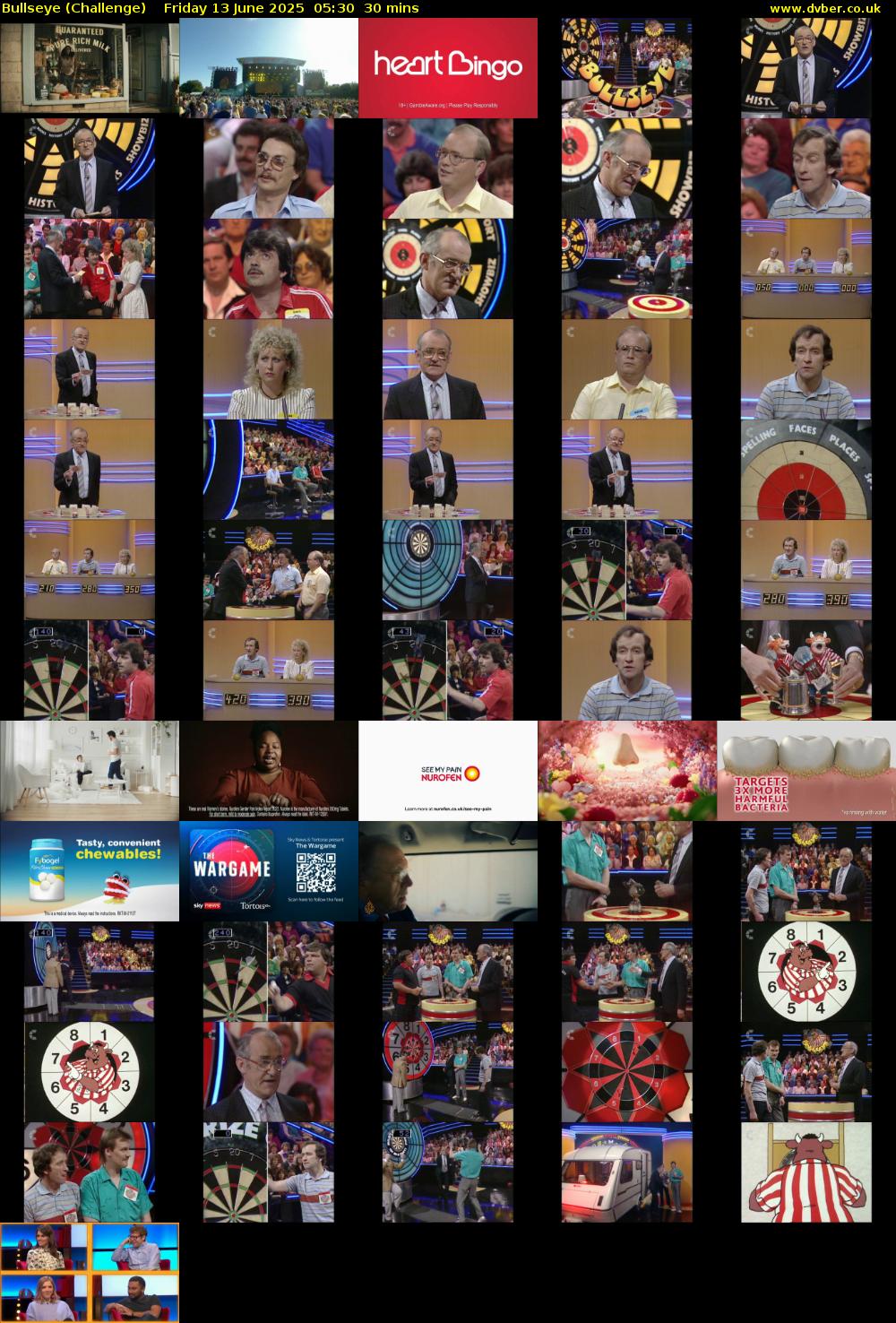Bullseye (Challenge) Friday 13 June 2025 05:30 - 06:00