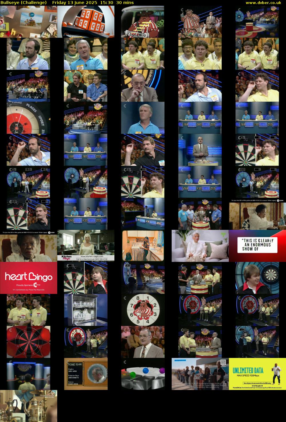 Bullseye (Challenge) Friday 13 June 2025 15:30 - 16:00