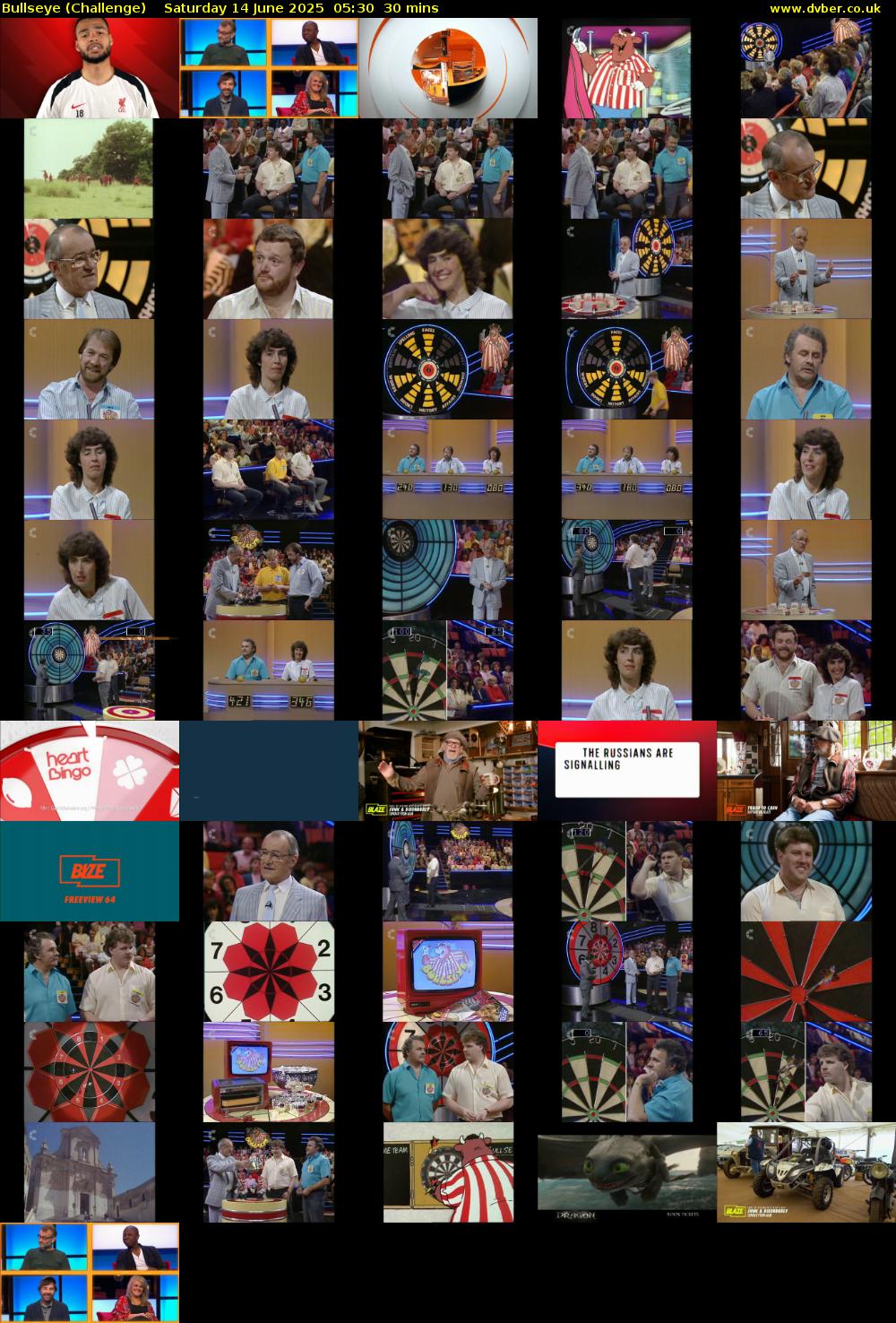 Bullseye (Challenge) Saturday 14 June 2025 05:30 - 06:00