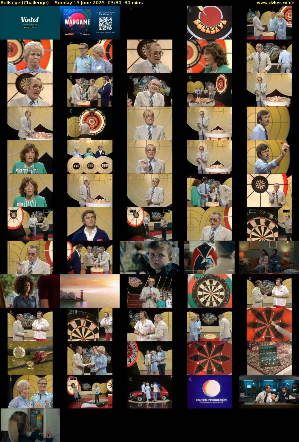 Bullseye (Challenge) Sunday 15 June 2025 03:30 - 04:00
