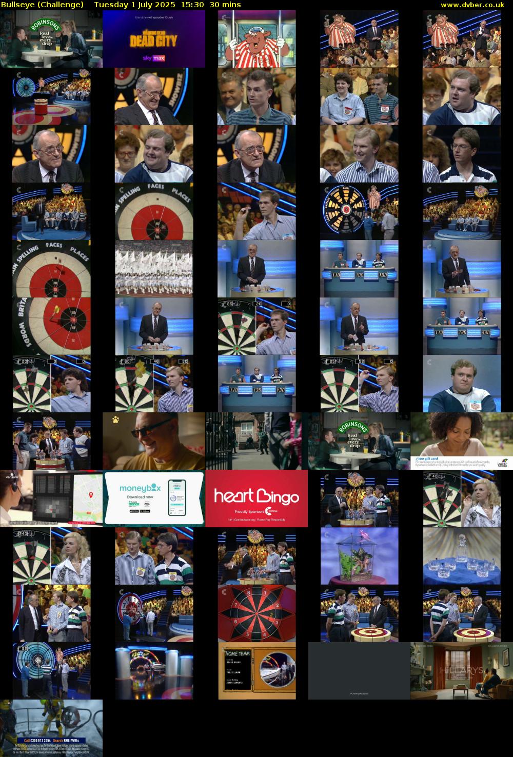 Bullseye (Challenge) Tuesday 1 July 2025 15:30 - 16:00