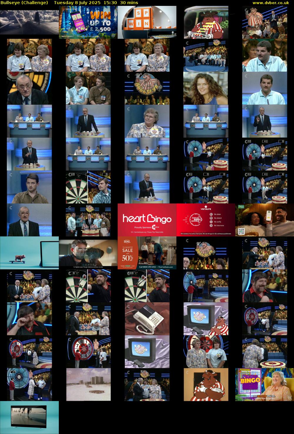 Bullseye (Challenge) Tuesday 8 July 2025 15:30 - 16:00