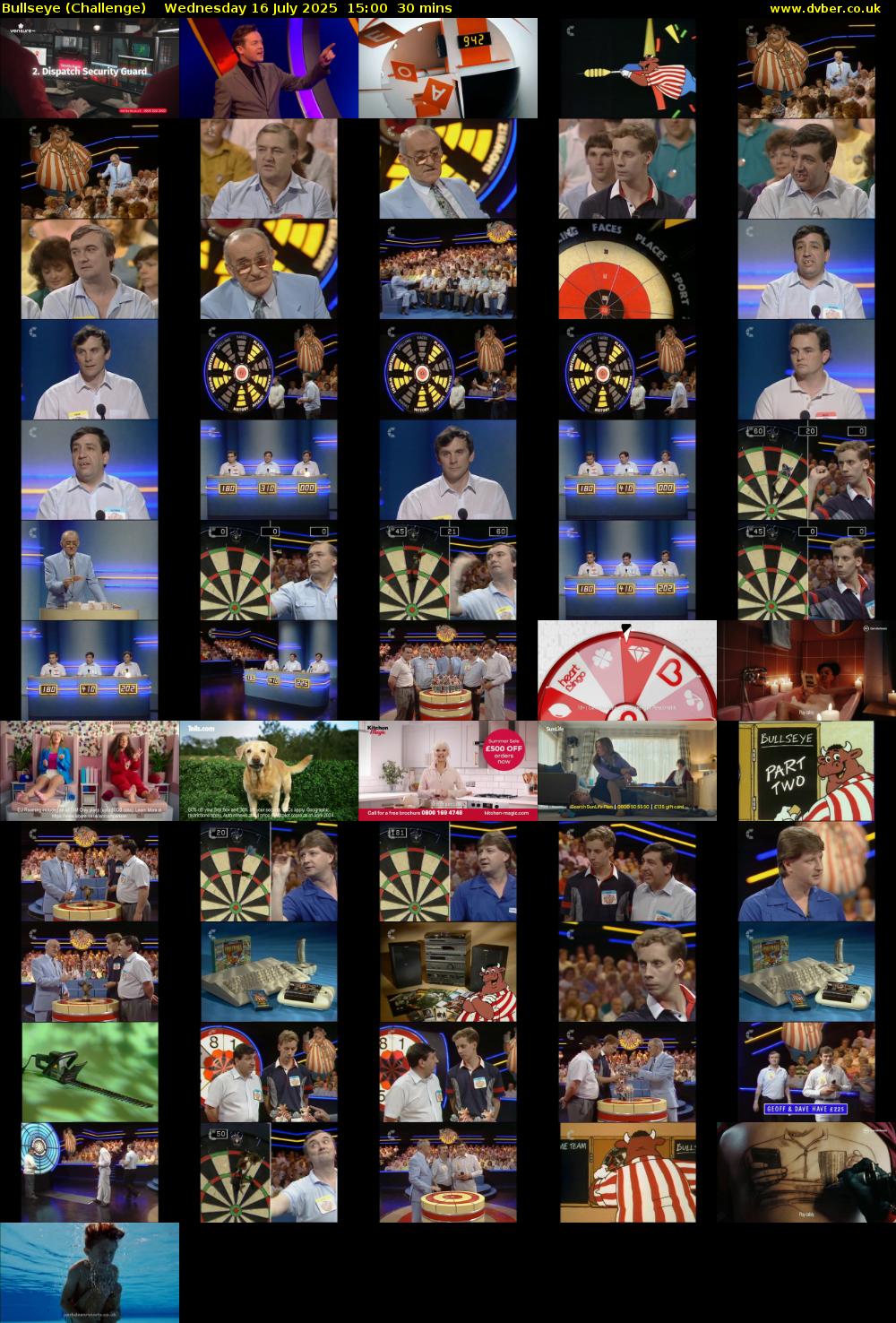 Bullseye (Challenge) Wednesday 16 July 2025 15:00 - 15:30