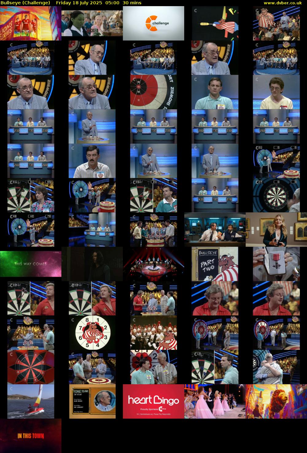 Bullseye (Challenge) Friday 18 July 2025 05:00 - 05:30