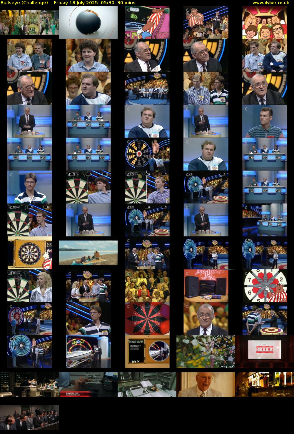 Bullseye (Challenge) Friday 18 July 2025 05:30 - 06:00