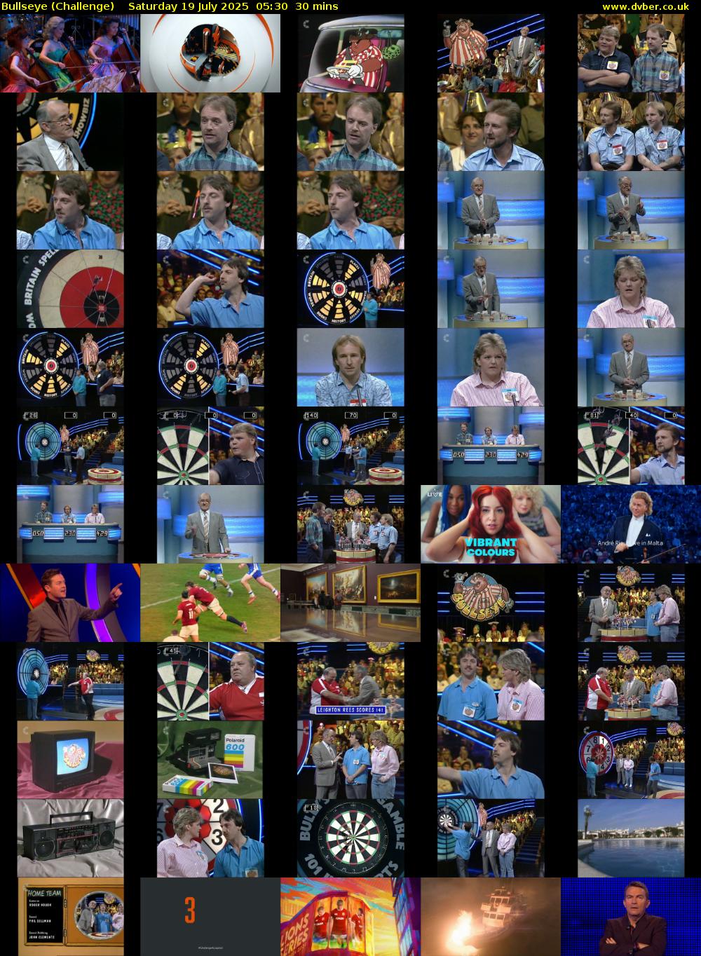Bullseye (Challenge) Saturday 19 July 2025 05:30 - 06:00