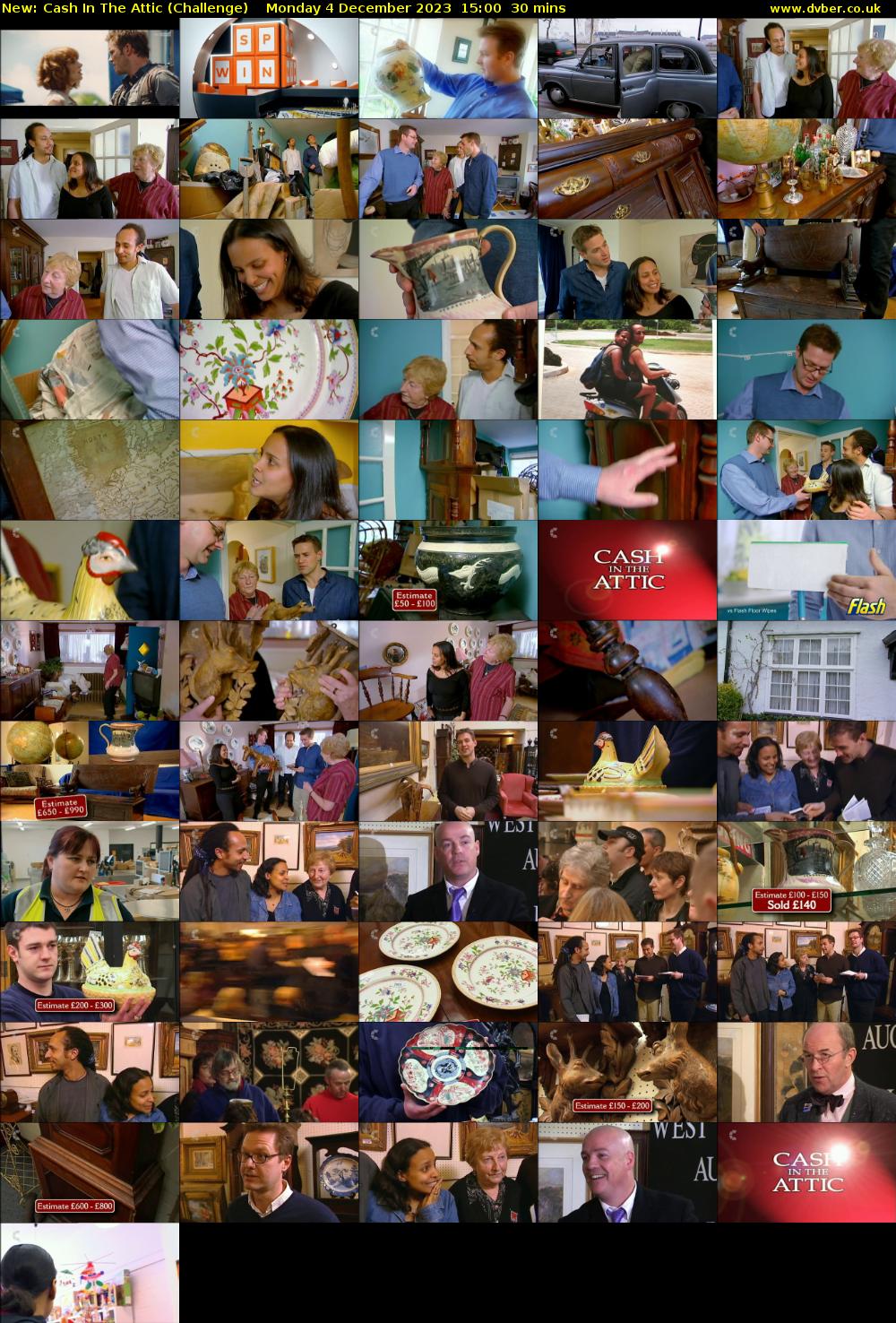Cash In The Attic (Challenge) Monday 4 December 2023 15:00 - 15:30