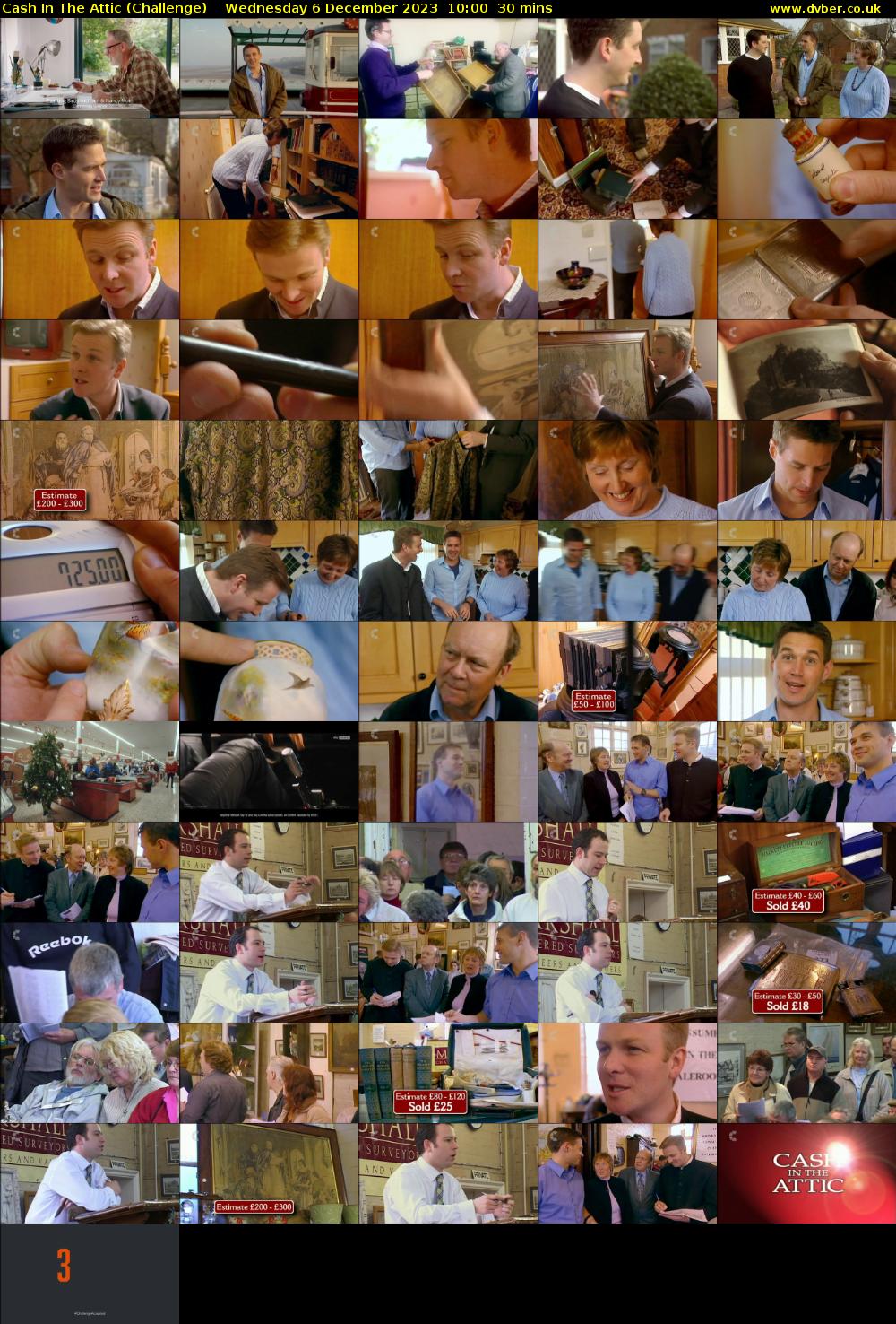 Cash In The Attic (Challenge) Wednesday 6 December 2023 10:00 - 10:30