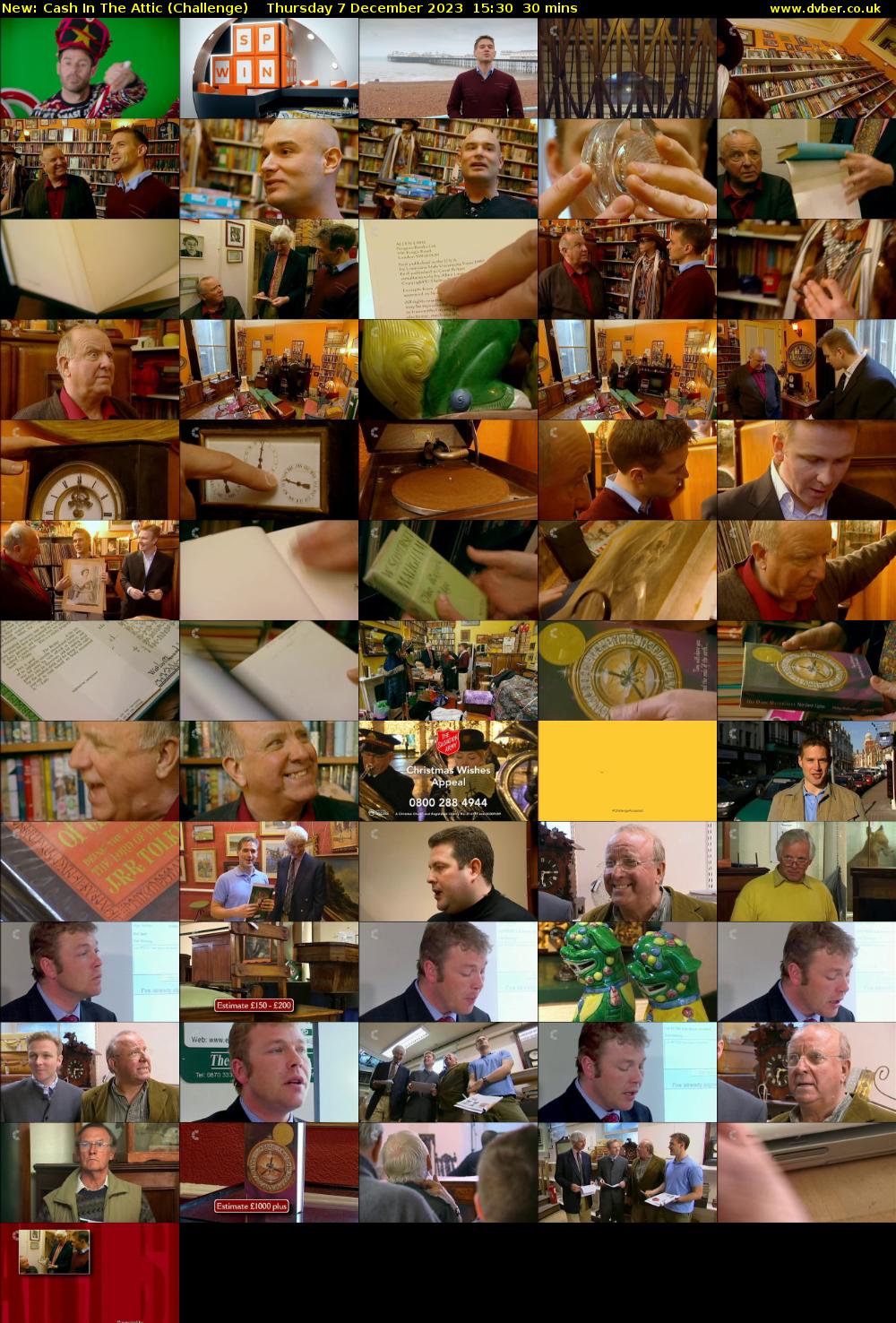 Cash In The Attic (Challenge) Thursday 7 December 2023 15:30 - 16:00