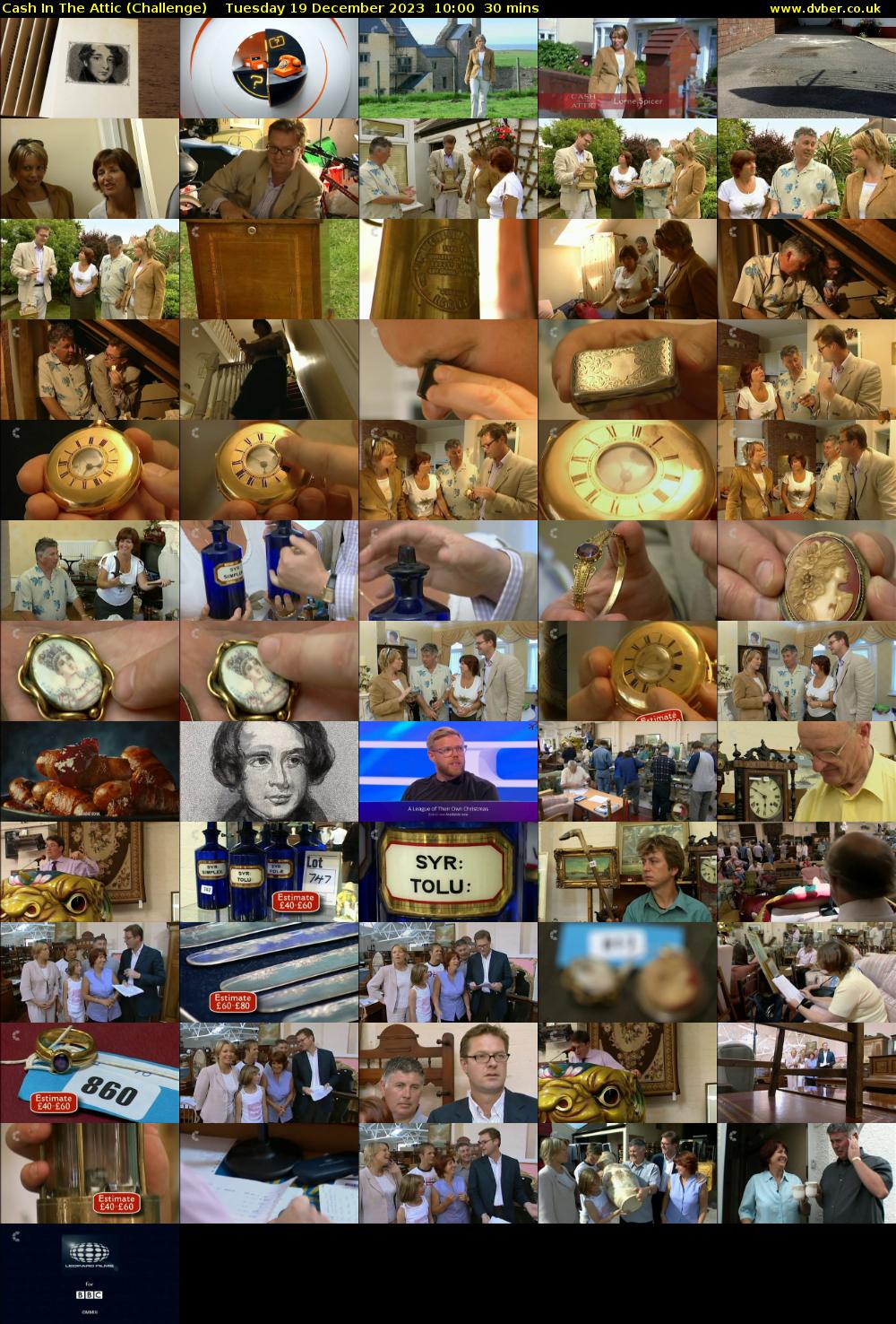 Cash In The Attic (Challenge) Tuesday 19 December 2023 10:00 - 10:30