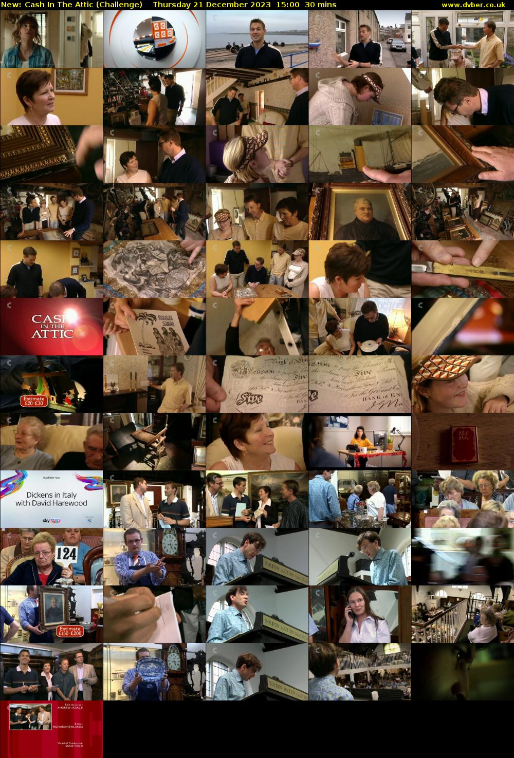 Cash In The Attic (Challenge) Thursday 21 December 2023 15:00 - 15:30