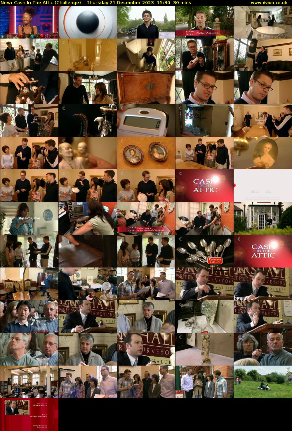 Cash In The Attic (Challenge) Thursday 21 December 2023 15:30 - 16:00