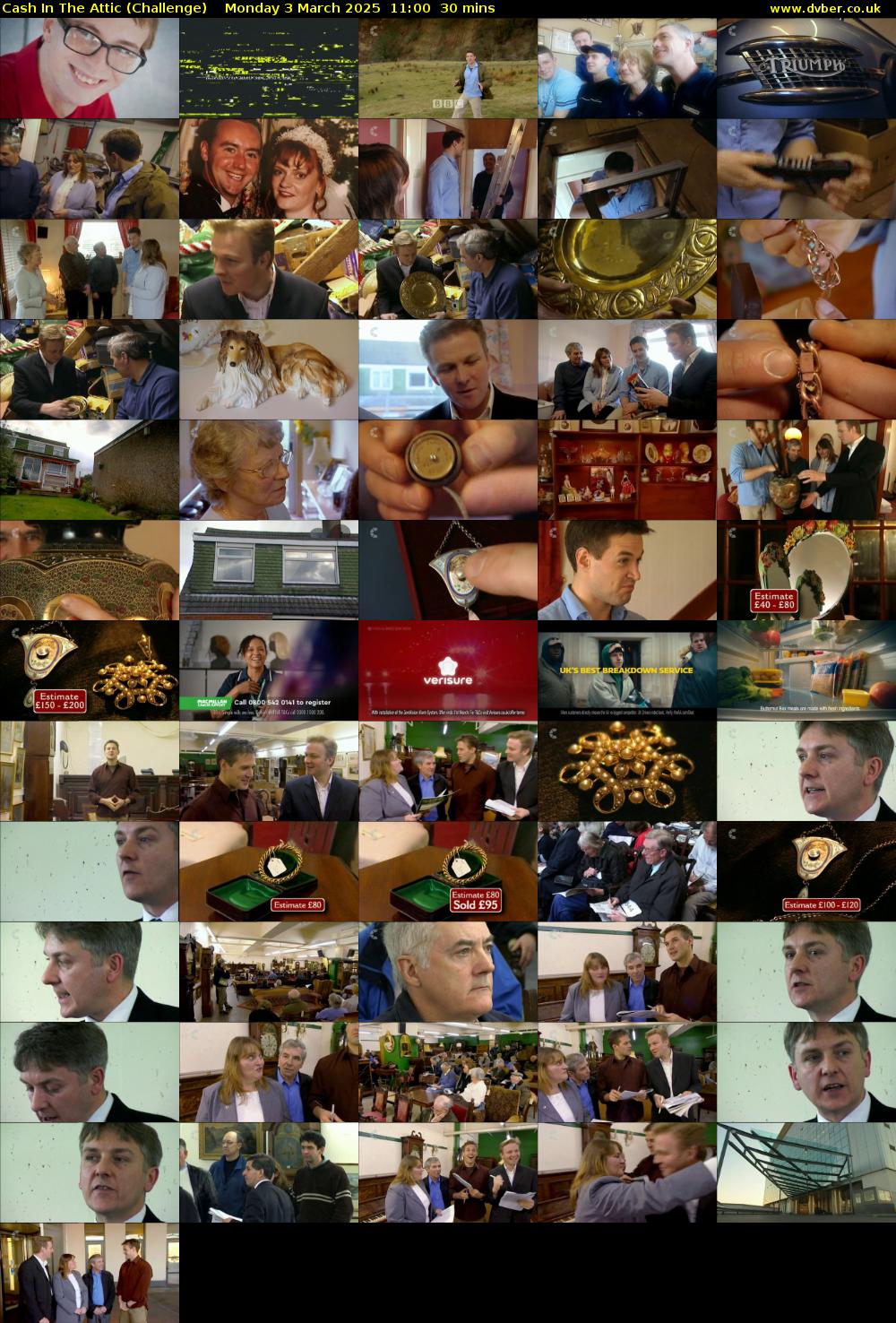 Cash In The Attic (Challenge) Monday 3 March 2025 11:00 - 11:30