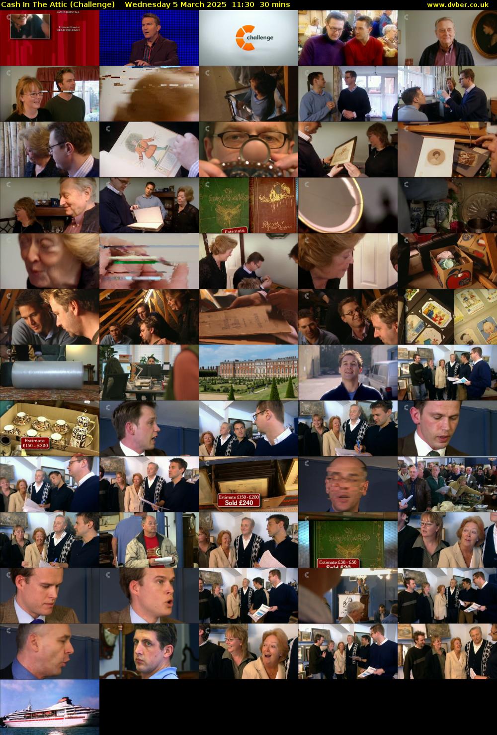 Cash In The Attic (Challenge) Wednesday 5 March 2025 11:30 - 12:00