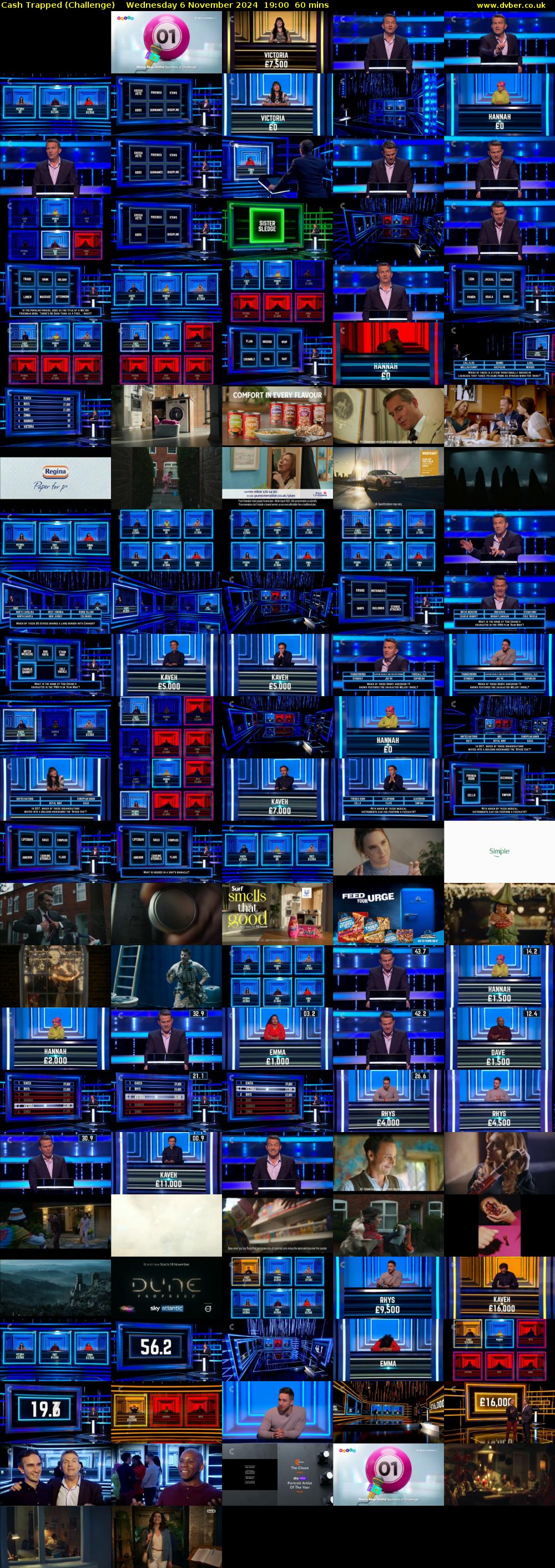 Cash Trapped (Challenge) Wednesday 6 November 2024 19:00 - 20:00