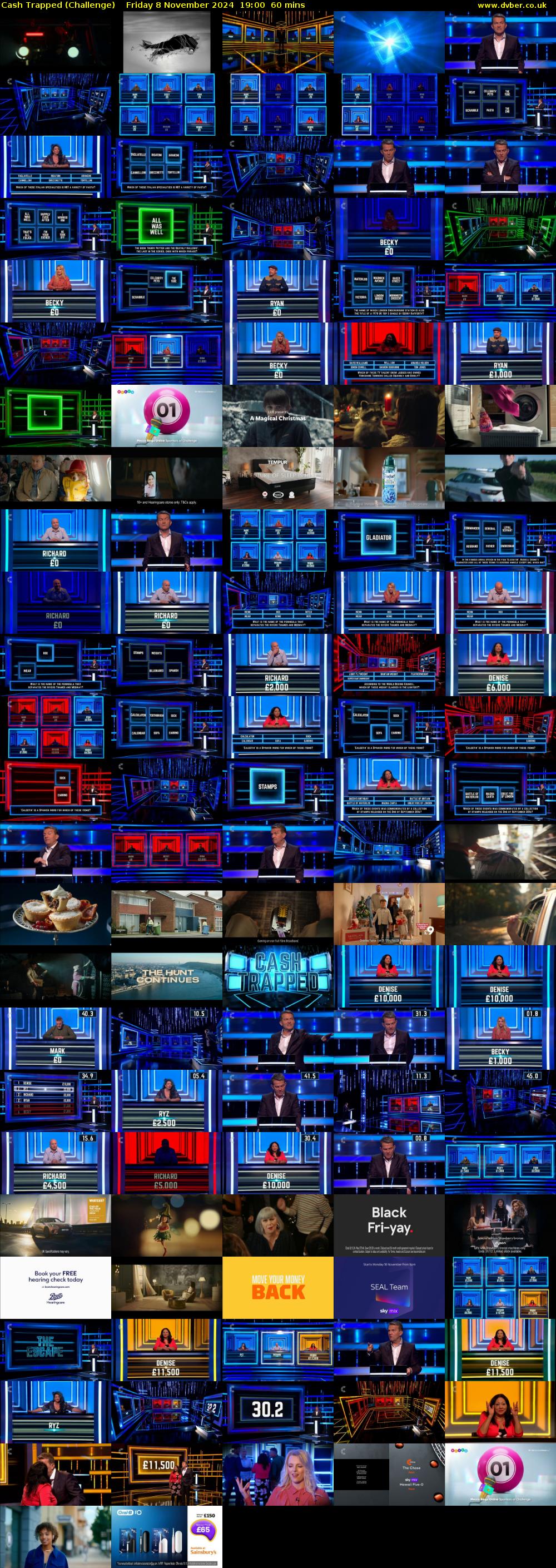 Cash Trapped (Challenge) Friday 8 November 2024 19:00 - 20:00