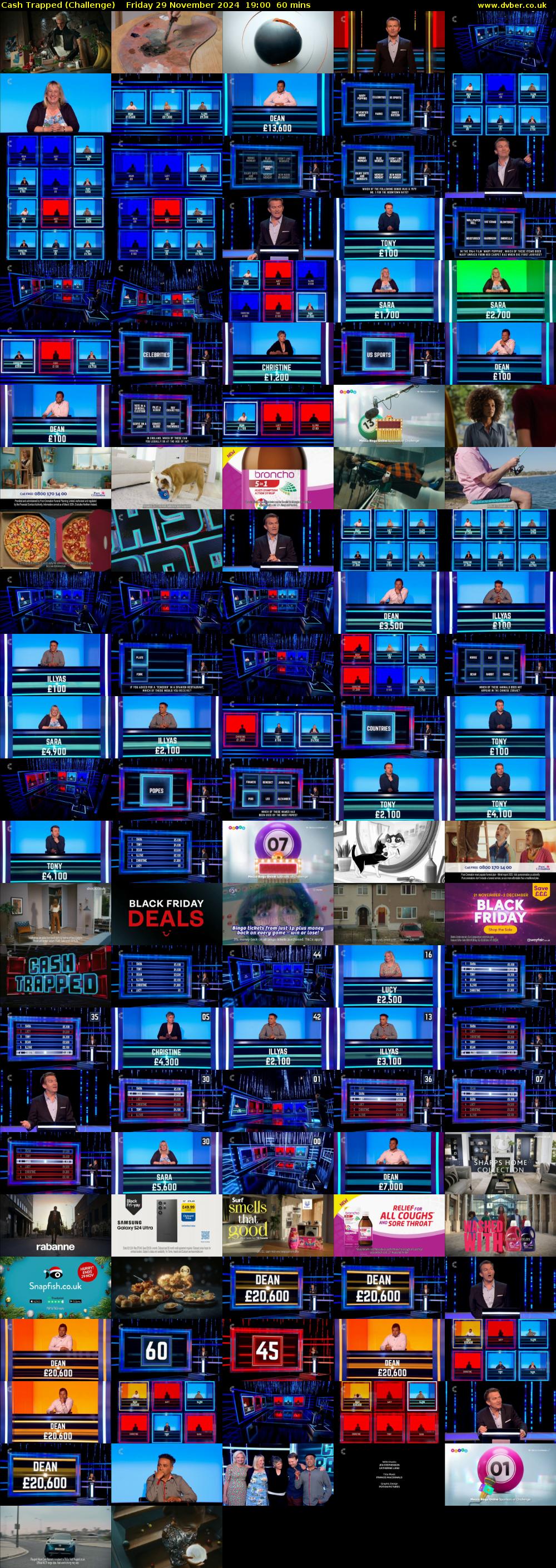 Cash Trapped (Challenge) Friday 29 November 2024 19:00 - 20:00