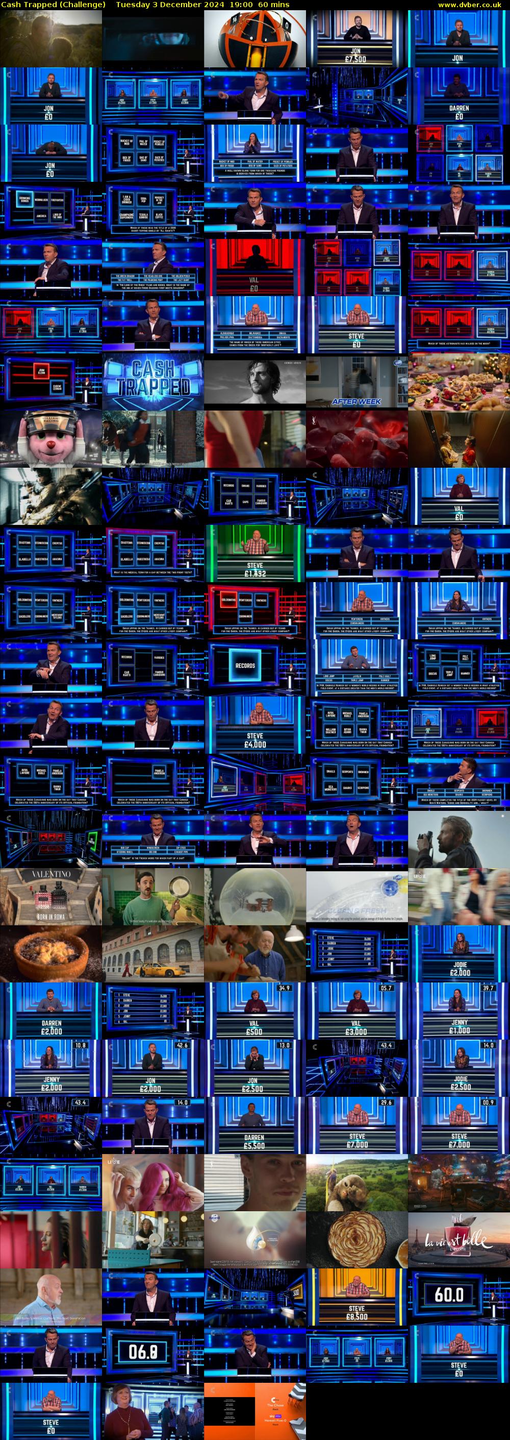 Cash Trapped (Challenge) Tuesday 3 December 2024 19:00 - 20:00