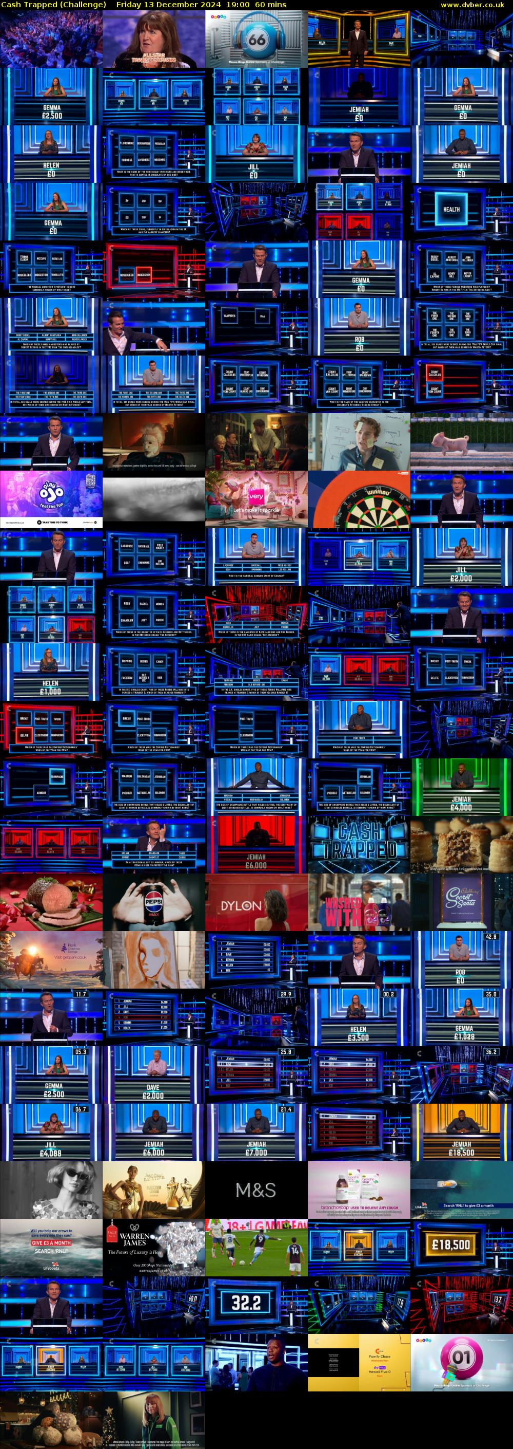 Cash Trapped (Challenge) Friday 13 December 2024 19:00 - 20:00