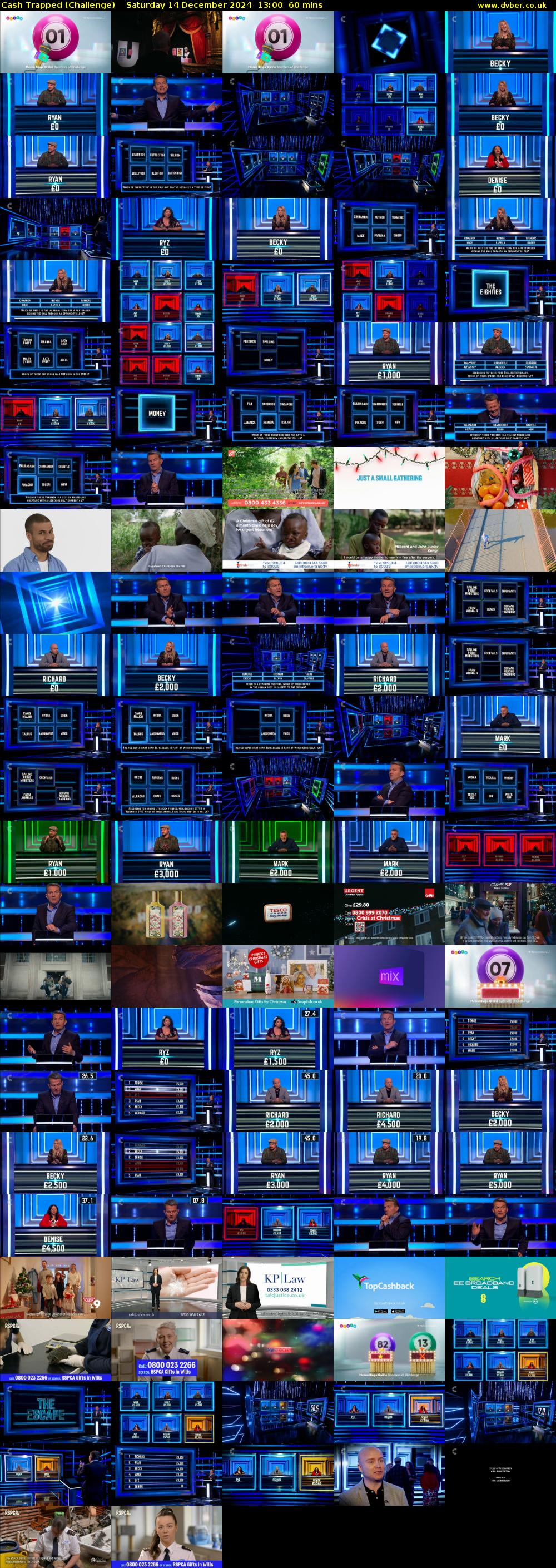 Cash Trapped (Challenge) Saturday 14 December 2024 13:00 - 14:00
