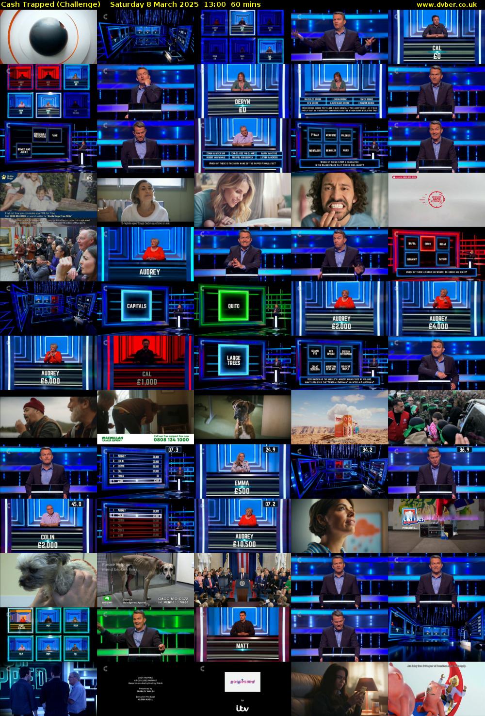 Cash Trapped (Challenge) Saturday 8 March 2025 13:00 - 14:00