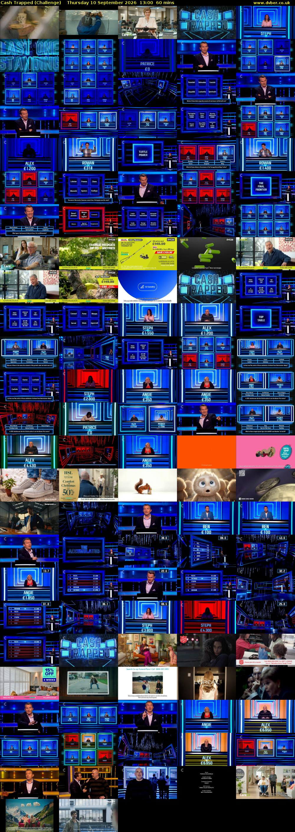 Cash Trapped (Challenge) Thursday 10 September 2026 13:00 - 14:00