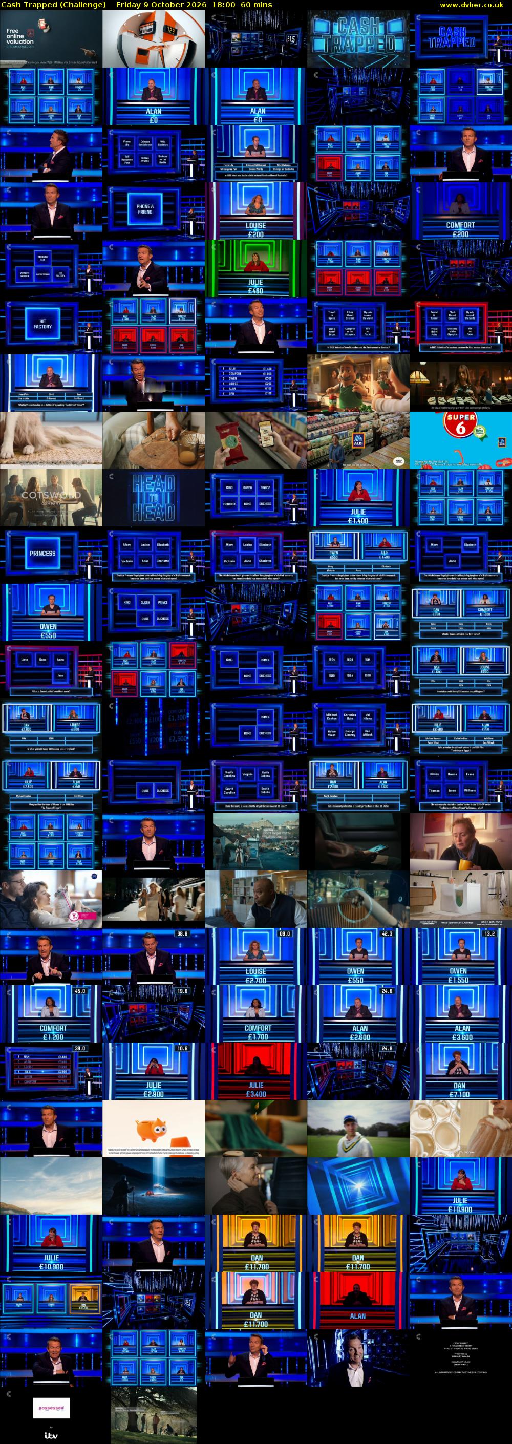 Cash Trapped (Challenge) Friday 9 October 2026 18:00 - 19:00