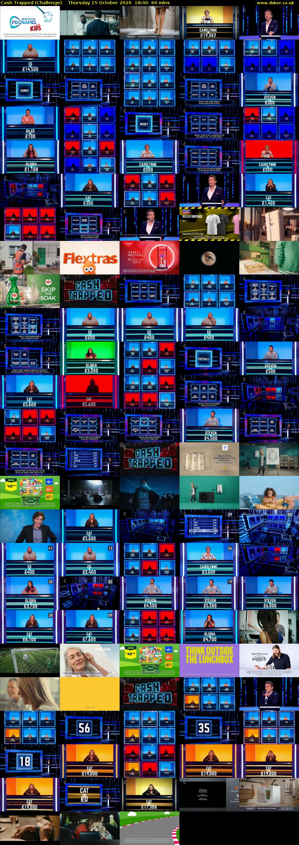 Cash Trapped (Challenge) Thursday 15 October 2026 18:00 - 19:00