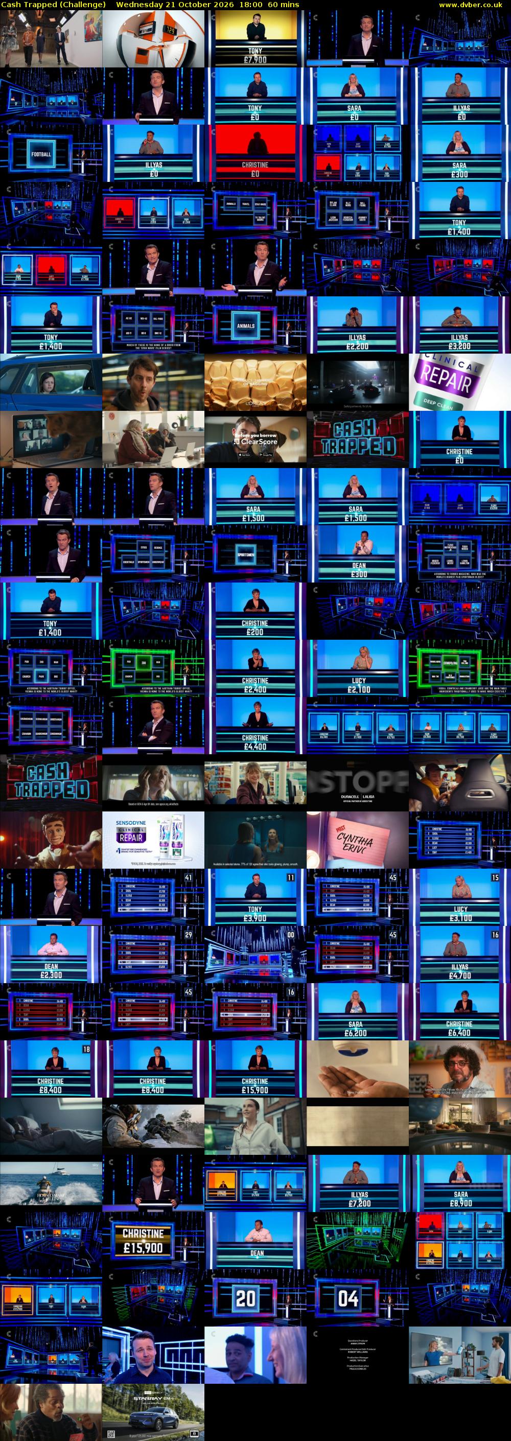 Cash Trapped (Challenge) Wednesday 21 October 2026 18:00 - 19:00