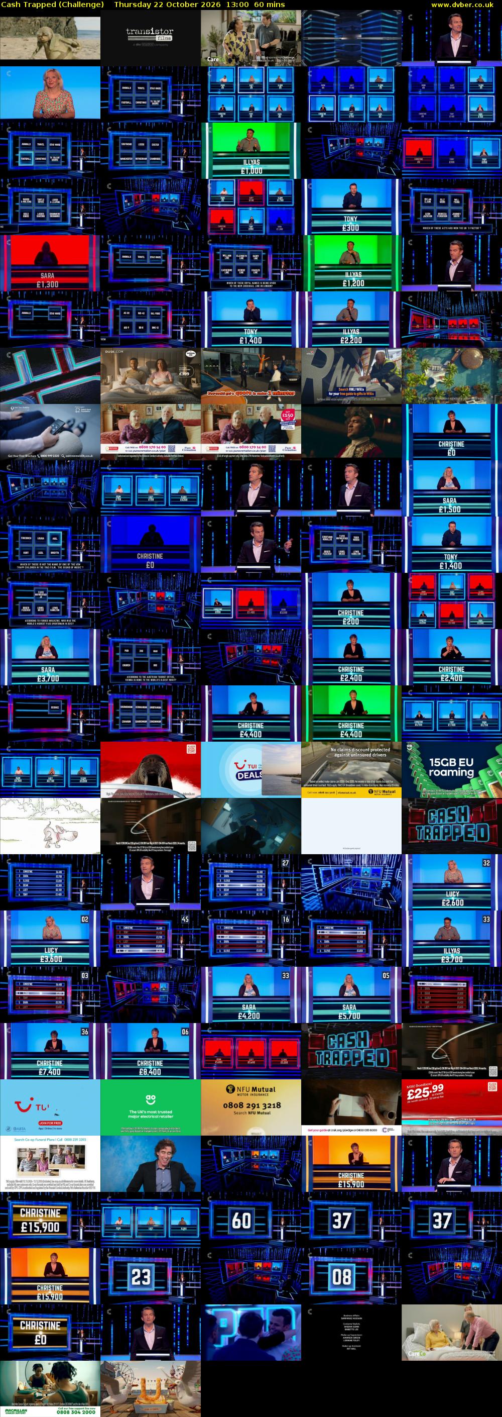 Cash Trapped (Challenge) Thursday 22 October 2026 13:00 - 14:00