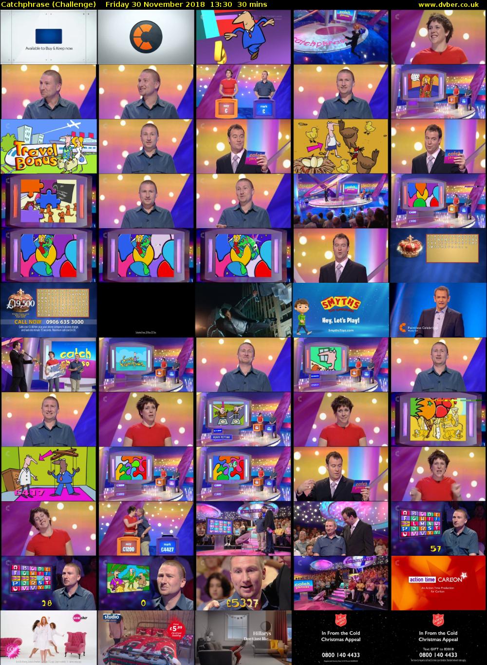 Catchphrase (Challenge) Friday 30 November 2018 13:30 - 14:00