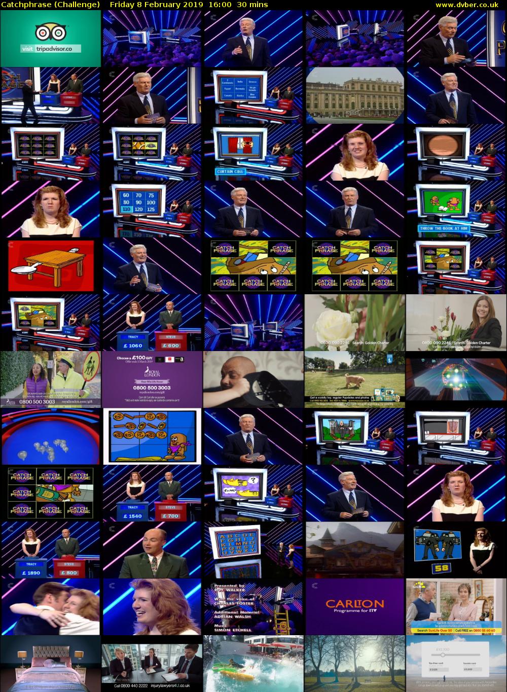 Catchphrase (Challenge) Friday 8 February 2019 16:00 - 16:30