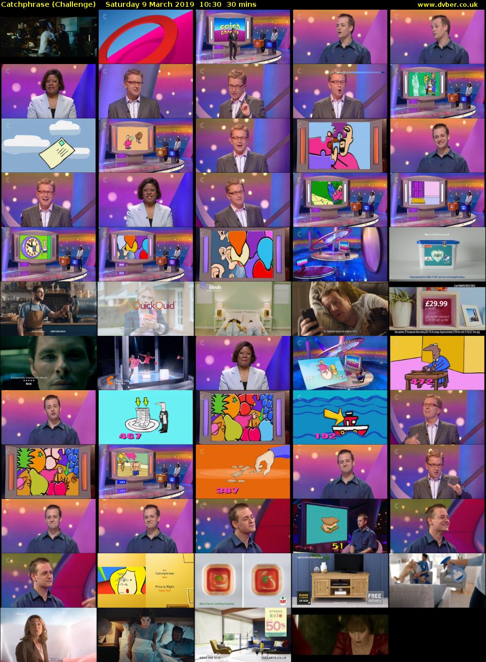 Catchphrase (Challenge) Saturday 9 March 2019 10:30 - 11:00