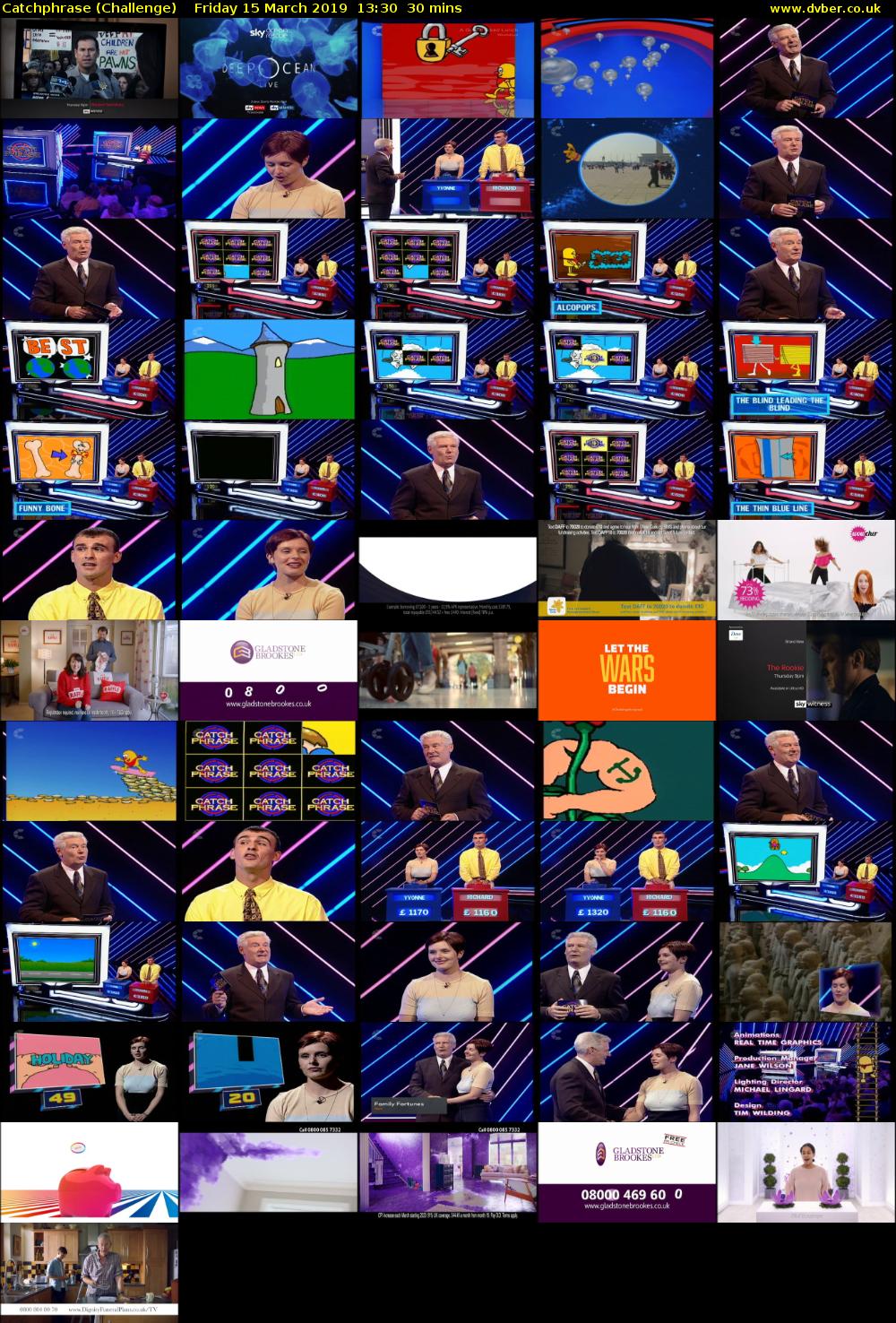 Catchphrase (Challenge) Friday 15 March 2019 13:30 - 14:00